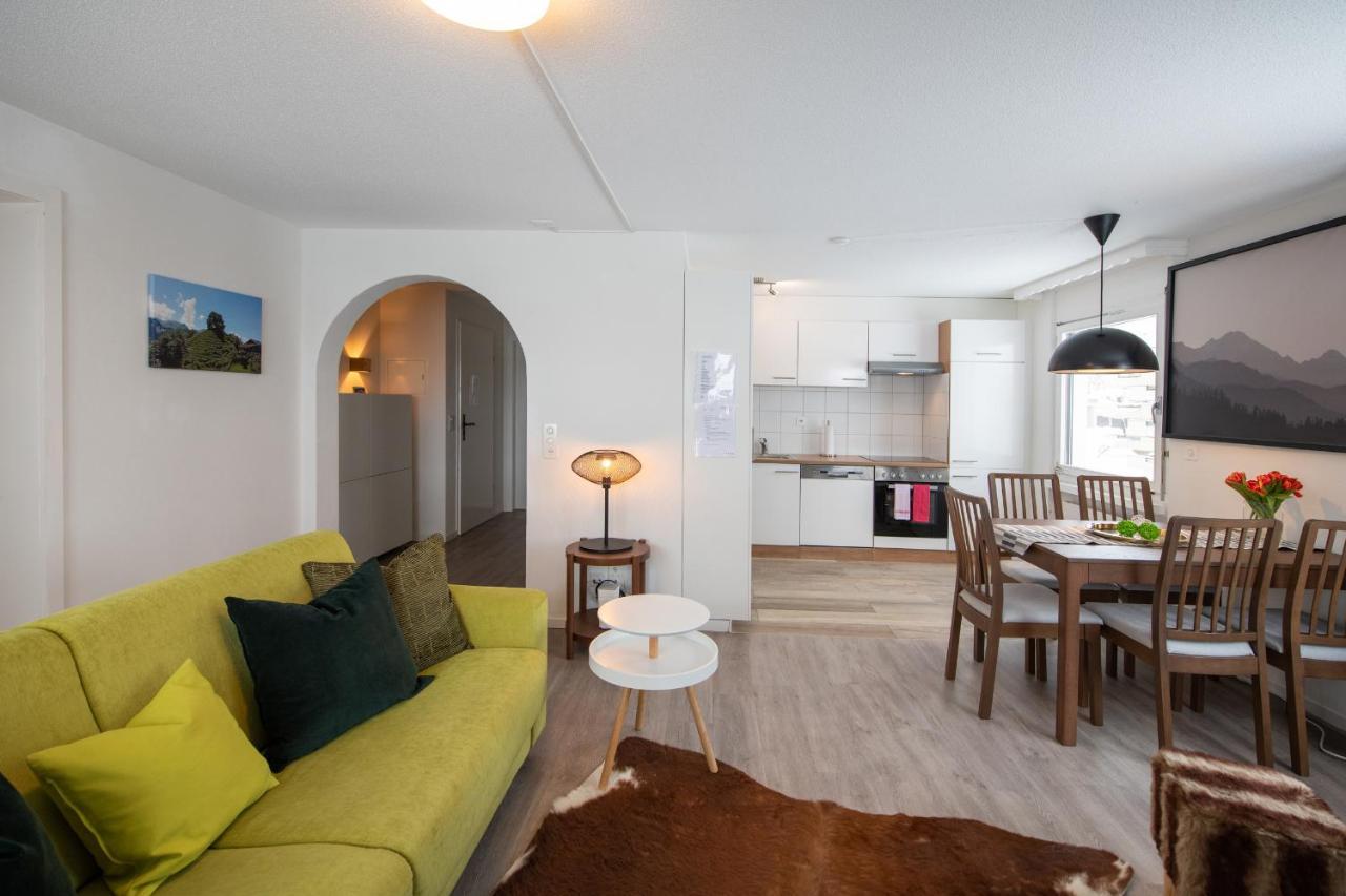 Agrimonia - Moebilierte Ferienwohnung Mit Balkon Davos Exterior foto