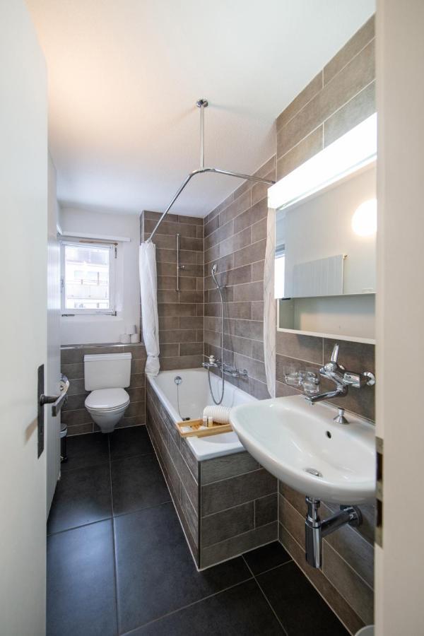 Agrimonia - Moebilierte Ferienwohnung Mit Balkon Davos Exterior foto