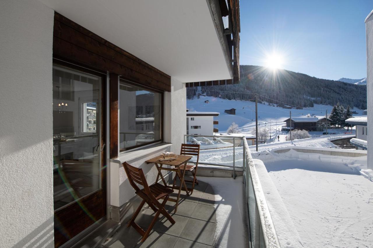Agrimonia - Moebilierte Ferienwohnung Mit Balkon Davos Exterior foto