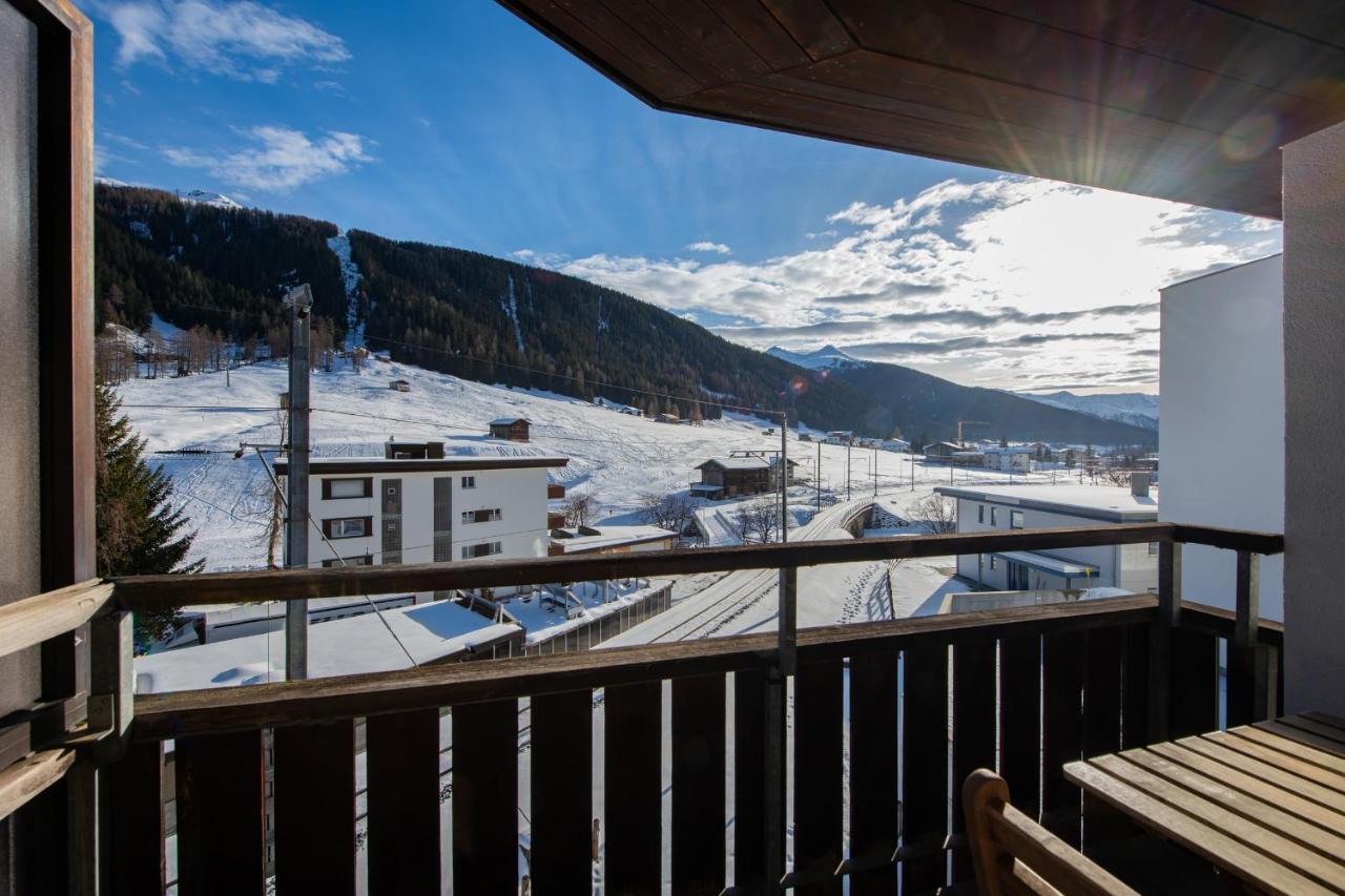 Agrimonia - Moebilierte Ferienwohnung Mit Balkon Davos Exterior foto